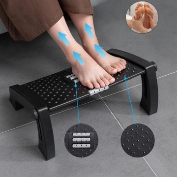 РЕГУЛИРУЕМАЯ ПОДНОГКА, НАСТОЛЬНАЯ ПОДНОГКА С ФУНКЦИЕЙ МАССАЖА, ЭРГОНОМИЧНАЯ