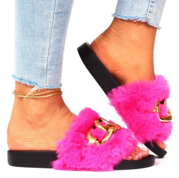 ТАПОЧКИ ЖЕНСКИЕ НА МЕХЕ, ТАПОЧКИ НА ЦЕПИ