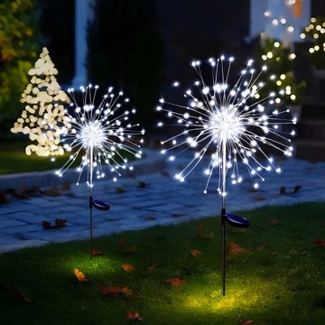 2X LAMPA SOLARNA WBIJANA OGRODOWA WODOODPORNA CZUJNIK ZMIERZCHU DMUCHAWIEC