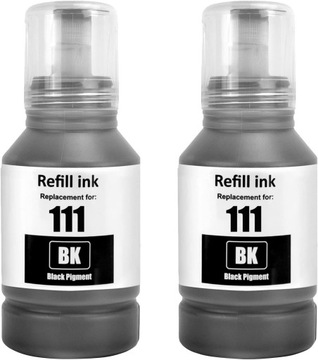 SHUOLEI Butelka z atramentem 111 2szt kompatybilna z C13T03M140, EcoTank 11