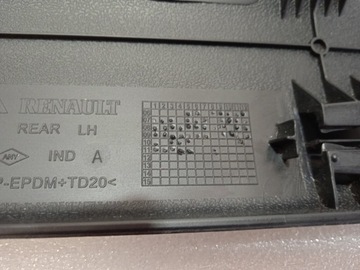 DACIA LOGAN MCV LIŠTA DVEŘE LEVÝ ZADNÍ 8200476578