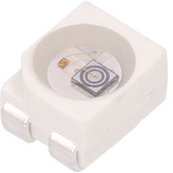10x Dioda LED SMD RED 625nm, 12V, PLCC-4, 3528