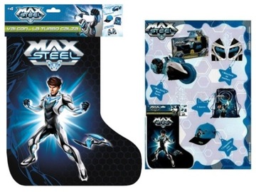 SKARPETA MAX STEEL CZAPKA PLECAK NIESPODZIANKA