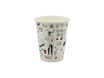 КОФЕЙНЫЕ БУМАЖНЫЕ КРУЖКИ ND 250МЛ + КРЫШКИ 100 ШТ (для перепродажи)