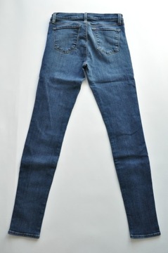 J BRAND Spodnie jeansy skinny przetarcia XS