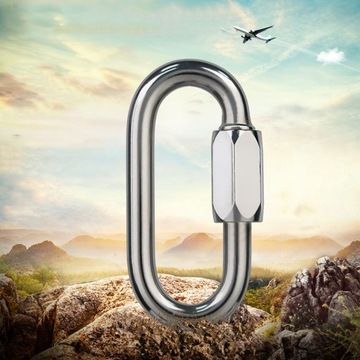 Wytrzymały karabinek Mellon Locks ze stali ni