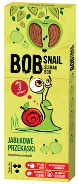Przekąska Owocowa BEZ CUKRU Jabłko Ślimak Bob fit