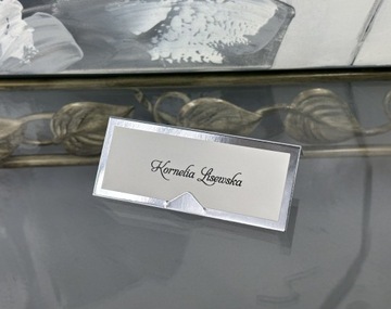 Zawieszki na Wódkę Weselną złote lustrzane - 4 sztuki w 1 komplecie