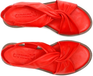 Sandały Caprice 9-28208-20 500 Red Skóra