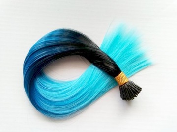 ПРЯДКИ ДЛЯ ВОЛОС ЦВЕТ ОМБРЕ, КОЛЬЦА, 10 ШТ.