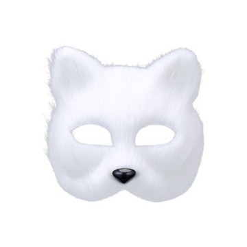 MASKA Furry Fox maski maska na pół twarzy rekwizyt