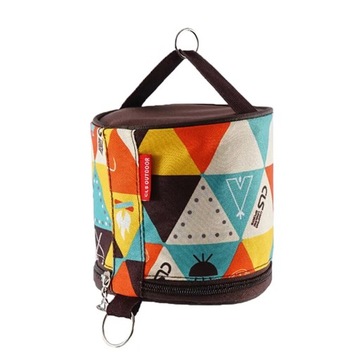 1pc Portable Tissue Case with Hooks Non-Woven Fabr