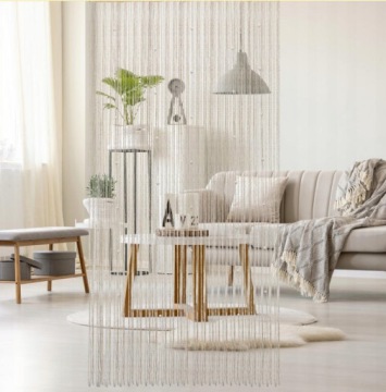 Бусина Дверь Занавес Комната Разделитель Занавес 1x2m Украшение Дома