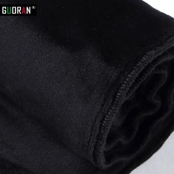 Spodnie zimowe ubrania S-XXXXL kobiety Stretch PU skórzane czarne ciepłe ak