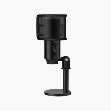 Mikrofon pojemnościowy kardioidalny FIFINE K683B USB + statyw do mikrofonu
