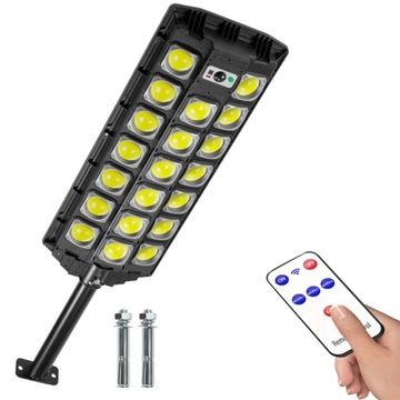 LAMPA ULICZNA 60 W 1200 LM ZASILANIE SOLARNE RUCHU ZMIERZCHU PILOT