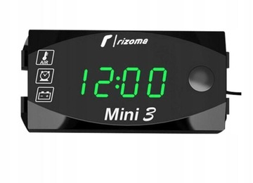 3-w-1 motocyklowy zegar LED termometr woltomierz