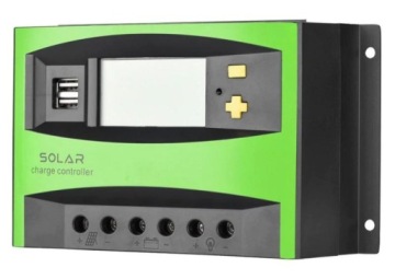 Солнечный контроллер заряда 12V 24V LCD мощный 40A
