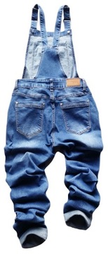 SPODNIE OGRODNICZKI DAMSKIE JEANSOWE MOM FIT JEANS