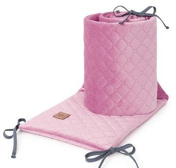 MAMO-TATO Ochraniacz 30x180 do łóżeczka 60x120 oraz 70x140 Velvet PIK