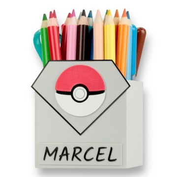 Organizer na kredki z imieniem Przybornik Prezent na urodziny POKEMON EKO
