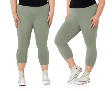 Duże Legginsy Getry Damskie Bambusowe 716-5 r 9XL