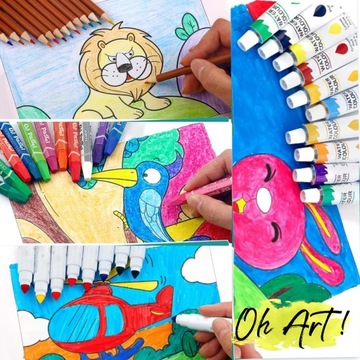 ХУДОЖЕСТВЕННЫЙ НАБОР ДЛЯ РИСОВАНИЯ И РИСОВАНИЯ ДЛЯ ДЕТЕЙ ЧЕМОДАН В БЕСПЛАТНЫЙ ПОДАРОК