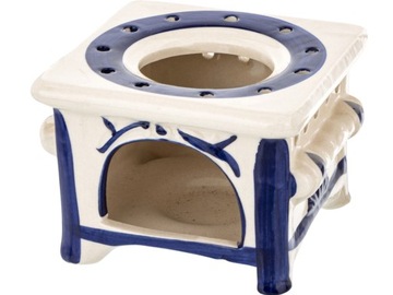 Керамический чайник АРОМАТИЧЕСКИЙ КАМИН Для воскового масла - 17,5 x 13 x 13 см