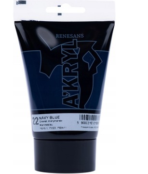 RENESANS A'KRYL Farba akrylowa 100 ml 22-Granat Marynarski