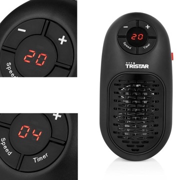 WYDAJNY mini GRZEJNIK do kontaktu + PROGRAMATOR CZASOWY + wyświetlacz temp.