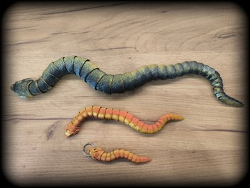 ФИГУРКА ГЕТЕРОДОНА ИГРУШЕЧНОЕ УКРАШЕНИЕ ЗМЕЯ HOGNOSE ЗМЕЯ ОРНАМЕНТ 3D ПЕЧАТЬ