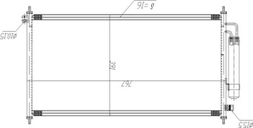 CHLADIČ KLIMATIZACE - HONDA FR-V 1.8 2.0 2005-