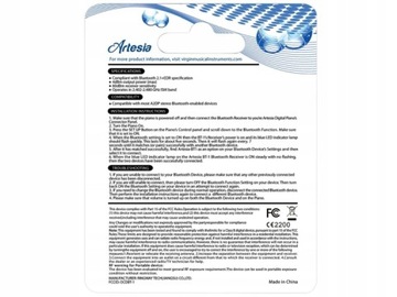 ARTESIA BT1 ADAPTER BLUETOOTH DO PIANIN CYFROWYCH ORLA ARTESIA