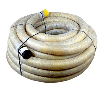 Rura drenarska PVC fi 80 z otuliną z geowłókniny WĄŻ DRENARSKI DN80
