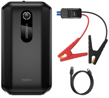 АВТОМОБИЛЬНЫЙ СТАРТЕР BASEUS POWER BANK УСИЛИТЕЛЬ ЗАПУСКА МОЩНЫЙ 1000А + ЗАЖИМЫ