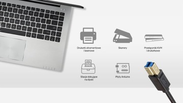 Kabel LogiLink USB-C do USB-B 1m czarny