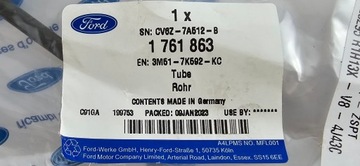 ШЛАНГ НАСОСА СЦЕПЛЕНИЯ FOCUS KUGA C-MAX CONNECT_1761863_3M51-7K592-KC