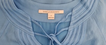 Damska błękitna sukienka Diane von Furstenberg S