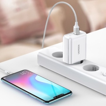 МОЩНОЕ СЕТЕВОЕ ЗАРЯДНОЕ УСТРОЙСТВО UGREEN USB / USB C QC 4.0 PD БЫСТРАЯ ЗАРЯДКА