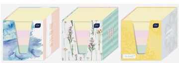 Канцелярские КЛИПЕТКИ Клееные кубики Мини БЛОКНОТ Пастель 90Х90мм