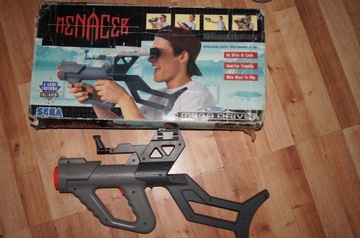 sega menacer gun pistolet na sega megadrive box