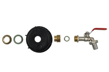 Металлический кран Mauser MAUSERA 1000L IBC PLUG Set FOR TANK