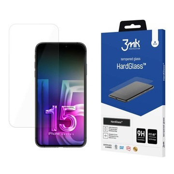 Szkło hartowane na iPhone 15 Pro 3mk HardGlass