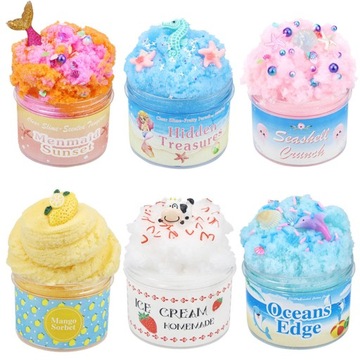 Fluffy Floam Slime Stress Relief Sludge toys