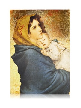 Ikona religijna ręcznie pozłacana MATKA BOŻA CYGAŃSKA 20x25cm