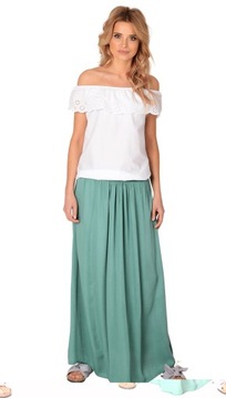 женская ДЛИННАЯ ЮБКА-ПЛАТЬЕ 2в1 Зеленая