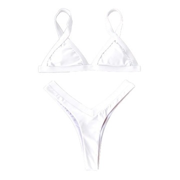 BIKINI PUSH UP STRINGI WYSOKI STAN STRÓJ KĄPIELOWY