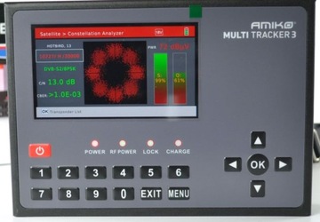 Измеритель сигнала телевизионной антенны DVB-T2 DVB-C SAT DVB-S2 Amiko Multitracker 3 Combo