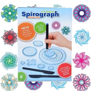 НАБОР ДЛЯ РИСОВАНИЙ СПИРОГРАФА, КРЕАТИВНЫЙ ДЛЯ ДЕТЕЙ, ИГРУШЕЧНАЯ РОЗОВАЯ РУЧКА