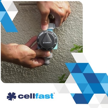 Контроллер расхода воды для орошения Механический таймер Cellfast 3/4 дюйма 1 дюйм